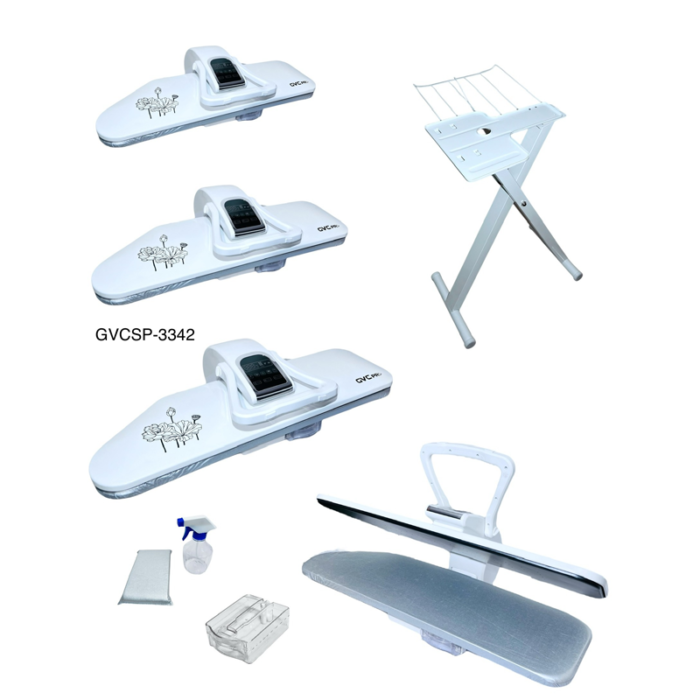 ⁦كاوية كبس جي في سي برو 32 بوصة – لوحة تحكم إلكترونية – 1600 وات – أبيض – قاعدة متعددة المقاساتGVC-3332⁩ - الصورة ⁦9⁩