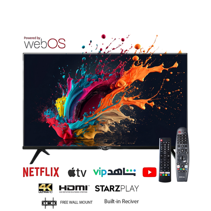 ⁦شاشة GVC برو 50 بوصة – سمارت، نظام تشغيل WebOS، دقة 4K UHD، رسيفر مدمج، موديل GVC-50WS7100⁩ - الصورة ⁦3⁩
