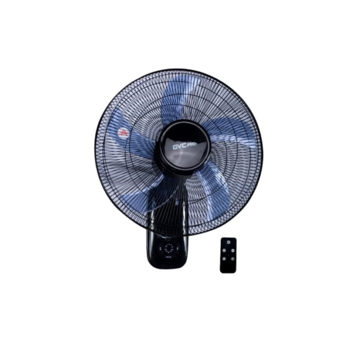 gvc2_6.png جي في سي برو مروحة حائط مع جهاز تحكم عن بعد 60 واط اسود - GVCW7400 Black - الصورة 1