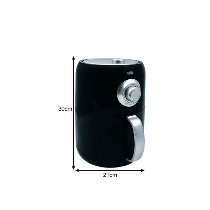 ⁦قلاية هوائية جي في سي برو بدون زيت، سعة 3 لتر، لون أسود، 1000 واط – GVCAF-823⁩ - الصورة ⁦4⁩