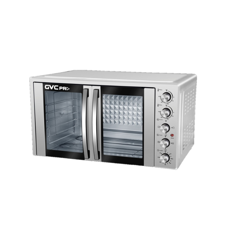 gvov-802d_s_1.png جي في سي برو فرن كهربائي، 100 لتر – لون اسود ،2800 وات460 ، GVOV-1002D S - الصورة 1