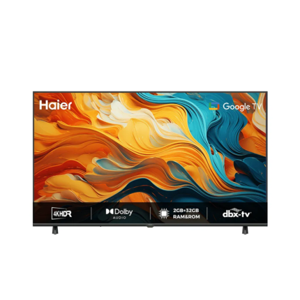 تلفزيون هاير 55 بوصة بدقة 4k يو اتش دي سمارت مع مكبر صوت نظام تشغيل Google TV موديل H55K85FUX