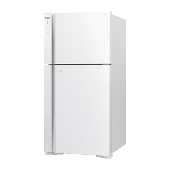 ⁦هيتاشي, ثلاجة بابين (18 قدم،510 لتر)، انفيرتر كمبروسر، أبيض, HRTN8565DFTWHSA⁩ - الصورة ⁦2⁩