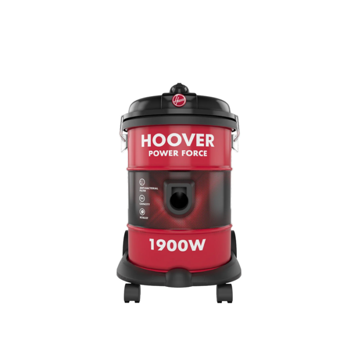 ⁦هوفر مكنسة برميل 18 لتر 1900 واط احمر -  HT87-T1-ME⁩ - الصورة ⁦2⁩