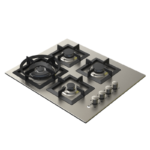 كتشن لاين سطح .4 عيون .60 سم .اتش دي ايطالي .لون استيل -J4014 - الصورة 2