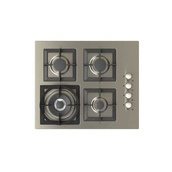 ⁦كتشن لاين سطح  .4 عيون .60 سم .اتش دي ايطالي .لون استيل  -J4014⁩ - الصورة ⁦3⁩