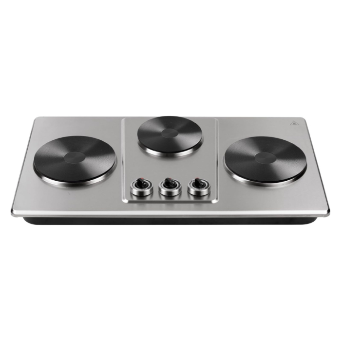 ⁦كولن لوح تسخين كهربائي 3 شعلات 2800 واط ، فضي - 816105006⁩ - الصورة ⁦2⁩