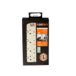 ⁦توصيلة كهرباء كولن 4 مخارج، كابل 3 متر، لون أبيض ، 301100003⁩ - الصورة ⁦2⁩