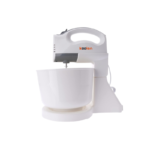 801112002 كولن خلاط مع وعاء بقدرة 150 واط، أبيض ورمادي