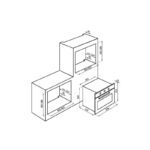 ⁦كتشن برو فرن كهرباء بلت ان -90 سم-9وظائف -ديجتال-ايطالي- KL-E 909⁩ - الصورة ⁦2⁩