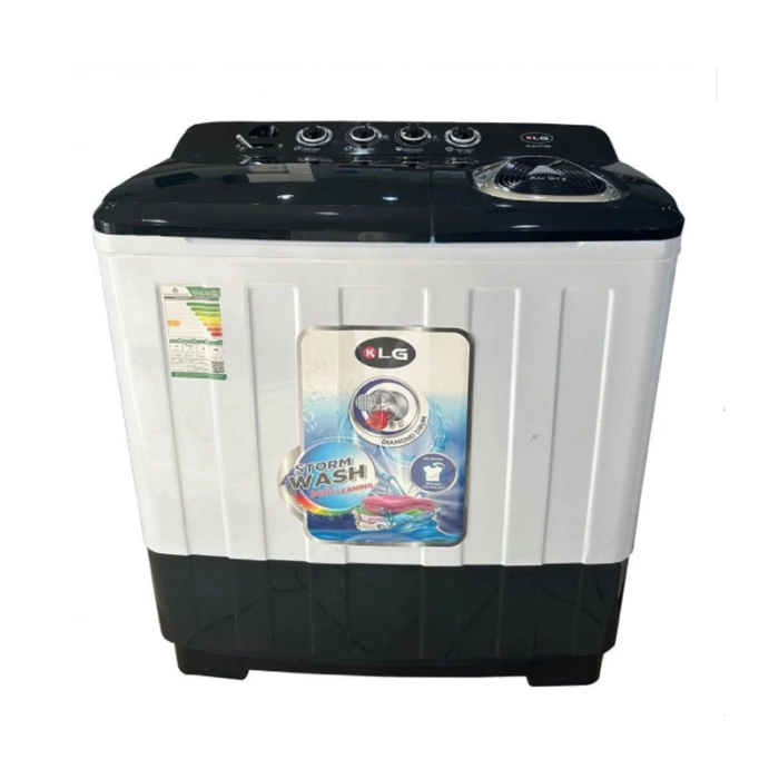 ⁦كي ال جي غسالة بحوضين 10 كجم أبيض - KLG-TT12B⁩ - الصورة ⁦3⁩