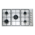 كتشن لاين سطح غاز  شبك خفيف ، مفاتيح امامية ايطالي، 90 سم 5 عيون، KLQ905VTAV