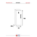 ⁦فريزر ز.ترست رأسي (9.3) قدم3 ، (262) لتر ZRF265SH⁩ - الصورة ⁦9⁩