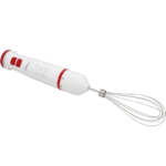 ⁦خلاط يدوي من ستانلس ستيل من سوبر جنرال، بقوة 600 واط، شفرات حادة، تحكم متدرج في السرعة، زر توربو، ذراع خلط قابل للإزالة، موديل KSGHB-196-PD، اللون أبيض⁩ - الصورة ⁦4⁩