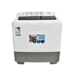 سوبر جنرال غسالة حوضين 9 كجم, ابيض - KSGW96N