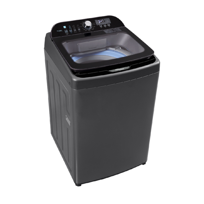 ⁦سوبر جنرال غسالة ملابس اتوماتيك تعبئة علوية 19 كجم, 16 برامج, فضي - KSGW1925⁩ - الصورة ⁦2⁩