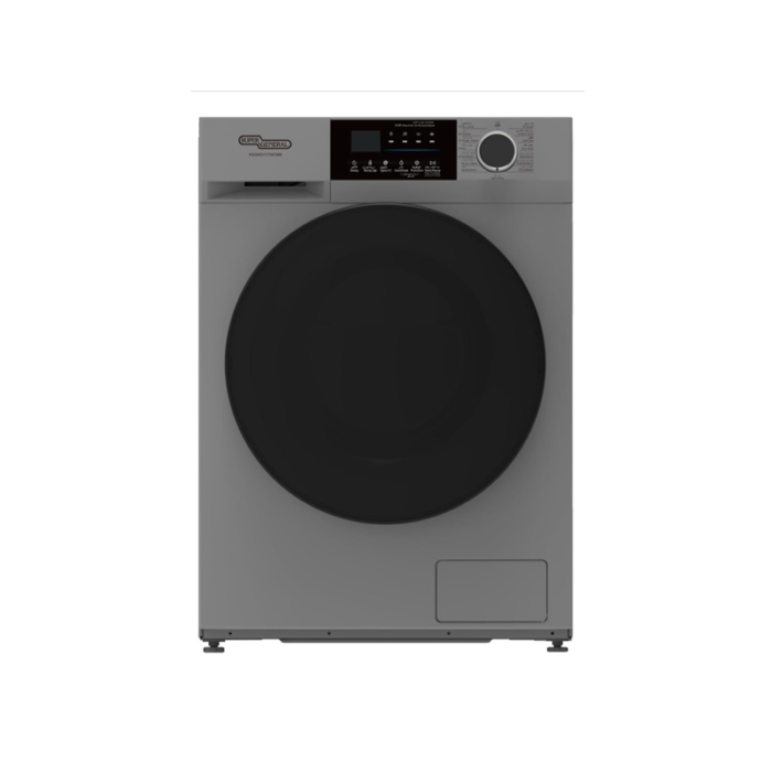⁦سوبر جينرال غسالة اتوماتيك امامية، سعة 11 كجم، تنشيف 100%، تنشيف 7 كجم ، 15 برنامج، سيلفر - KSGWD11700CMB⁩ - الصورة ⁦2⁩