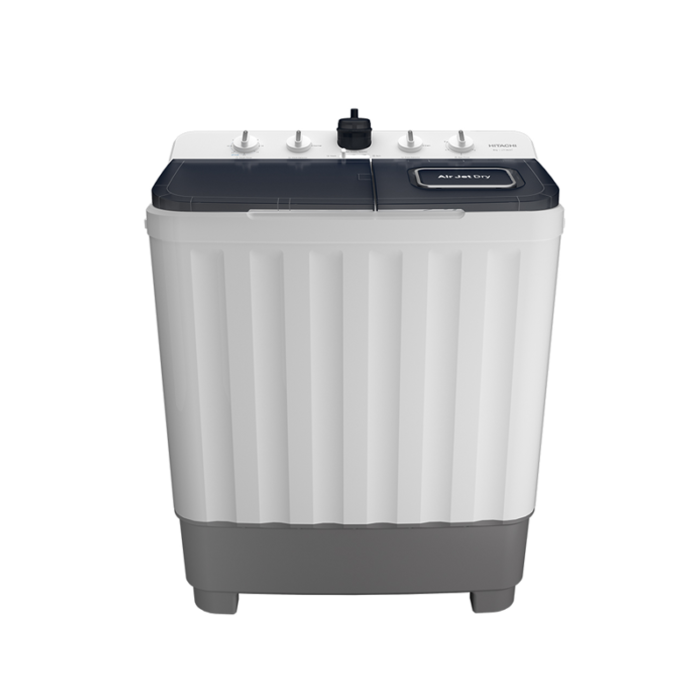 ⁦غسالة هيتاشي بحوضين سعة 8 كغ – رمادي غامق – LTT08JWTMRG⁩ - الصورة ⁦2⁩