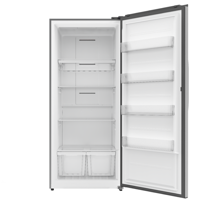 ⁦ميديا فريزير, عامودي 21 قدم ، اتجاه فتح الباب لليمين ، قابل التحويل الى ثلاجة ، تدفق هواء متعدد ، مانع التجمد ، تجميد سريع / تبريد سريع ، , 61 هيرتز,استيل,MDRU793FGF46R⁩ - الصورة ⁦6⁩