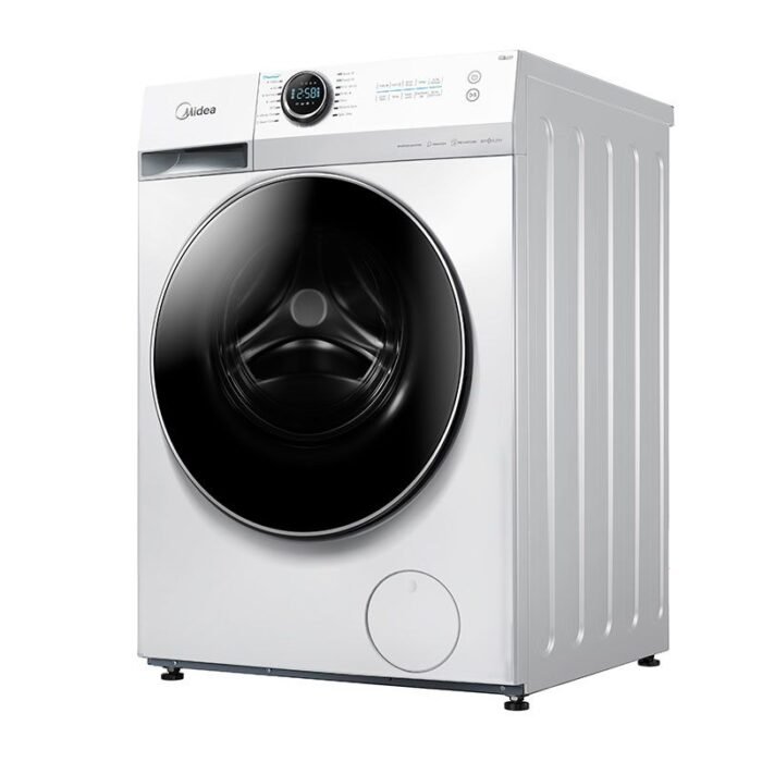 ⁦ميديا غسالة ومجفف تحميل أمامي – 12 كجم غسيل و 8 كجم تجفيف – 14 برنامج – أبيض – MF200D120W1WSA⁩ - الصورة ⁦3⁩