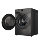 ⁦ميديا غسالة منزلية اتوماتيك تعبئة امامية 8 كجم، عناية بالبخار، انفرتر، تيتانيوم - MF200W80W1TSA⁩ - الصورة ⁦5⁩