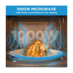 ⁦ميديا ميكرويف الكهربائي مع شواية – 31 لتر – 1000 واط – فضي - EG131BS⁩ - الصورة ⁦5⁩