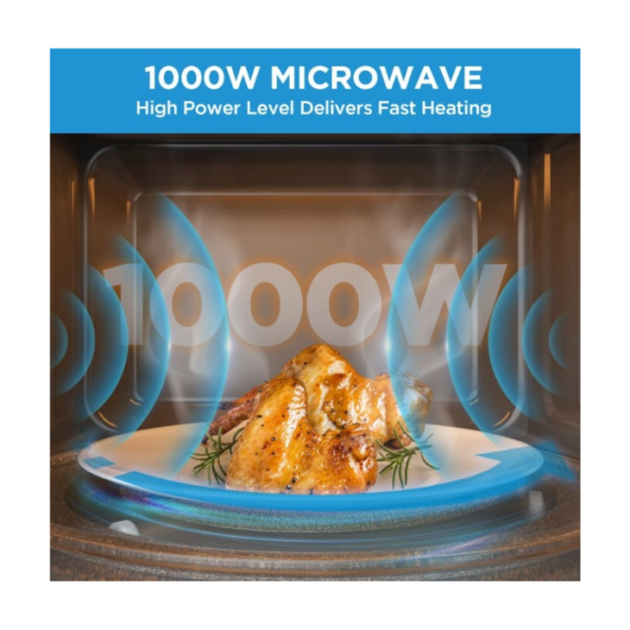 ⁦ميديا ميكرويف الكهربائي مع شواية – 31 لتر – 1000 واط – فضي - EG131BS⁩ - الصورة ⁦5⁩