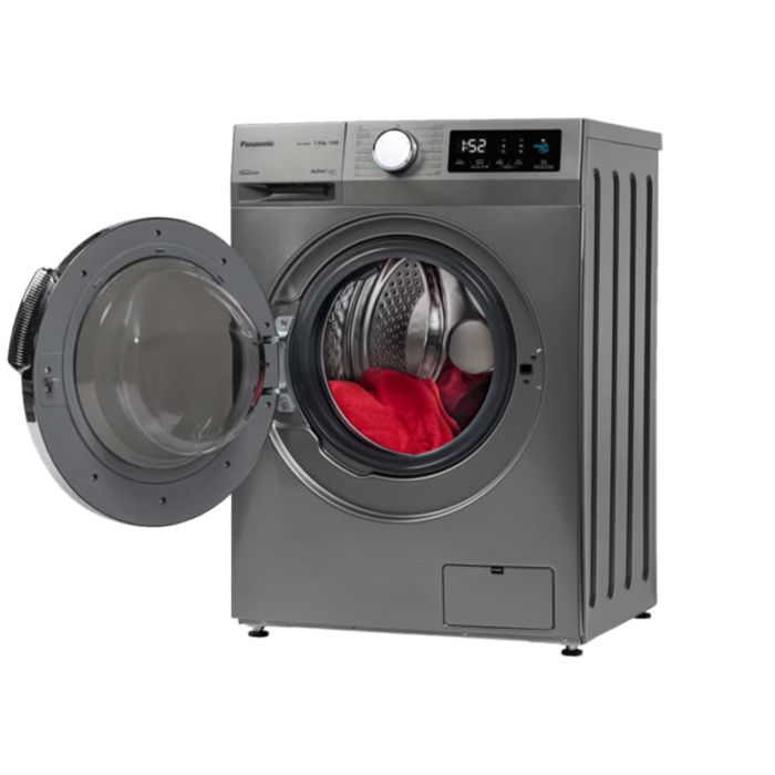 ⁦غسالة باناسونيك أمامية 7 كجم – انفرتر – لون فضي – NA-14MG1LSA⁩ - الصورة ⁦5⁩