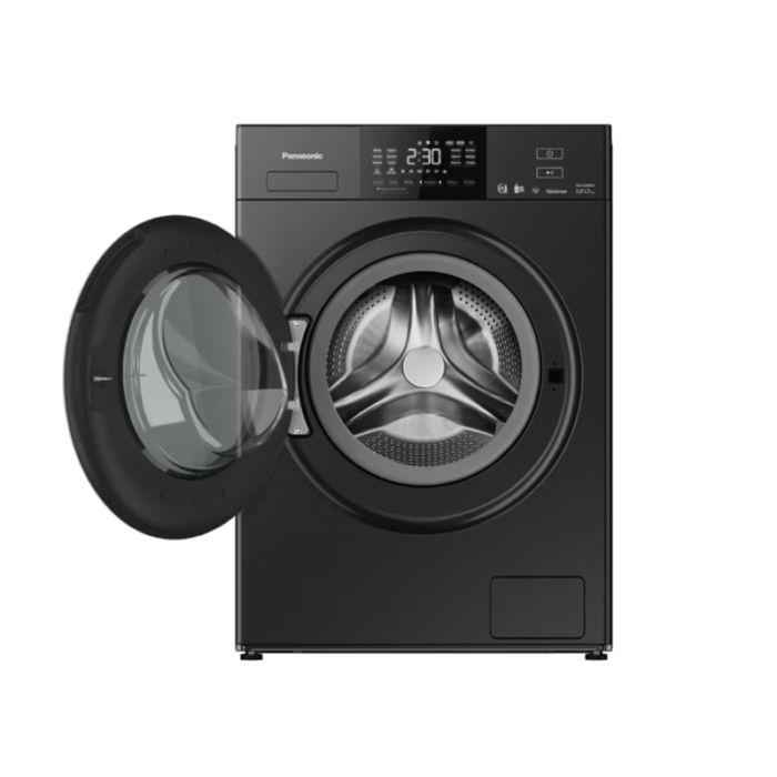 ⁦غسالة باناسونيك أوتوماتيك أمامية سعة 12 كغ مع تنشيف 75% – إنفيرتر – NA-24CER1BSA⁩ - الصورة ⁦5⁩