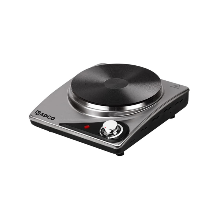 ⁦نادكو لوح تسخين 1500 واط، ستانلس ستيل، فضي – NC-15SH⁩ - الصورة ⁦2⁩