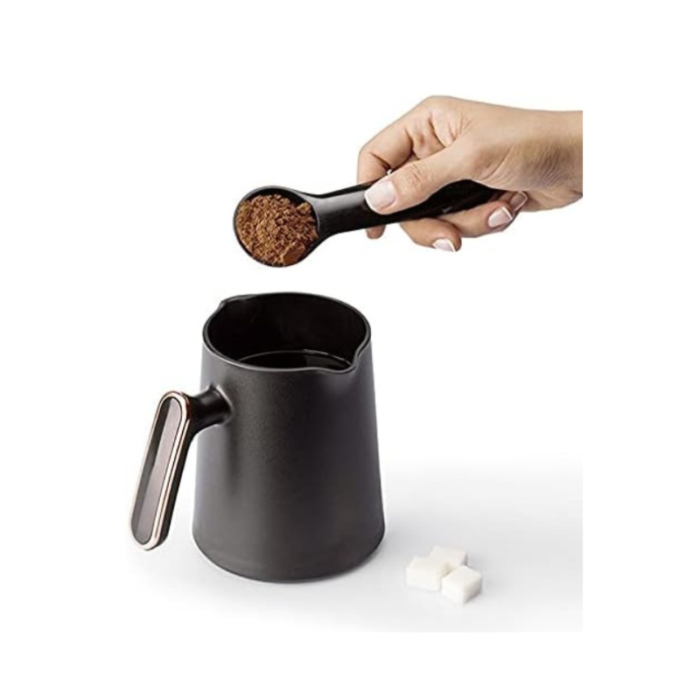 ⁦نادكو ماكينة تحضير القهوة التركية، 600 واط، أسود/ذهبي – NC-64TC⁩ - الصورة ⁦2⁩