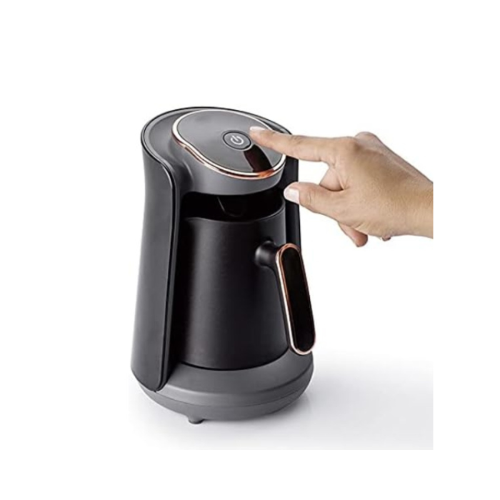 ⁦نادكو ماكينة تحضير القهوة التركية، 600 واط، أسود/ذهبي – NC-64TC⁩ - الصورة ⁦3⁩