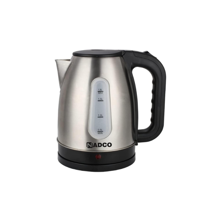 ⁦نادكو غلاية كهربائية ستانلس ستيل ، 1.8 لتر، 2200 واط كحد اقصى - NC-1802EK⁩ - الصورة ⁦2⁩