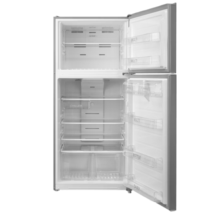 ⁦باناسونيك ثلاجة بفريزر علوي ,ثلاجة 17.2 قدم³، فريزر 5.7 قدم³ — إنفرتر موفر للطاقة , فضي , NR-BC833MSSA⁩ - الصورة ⁦3⁩