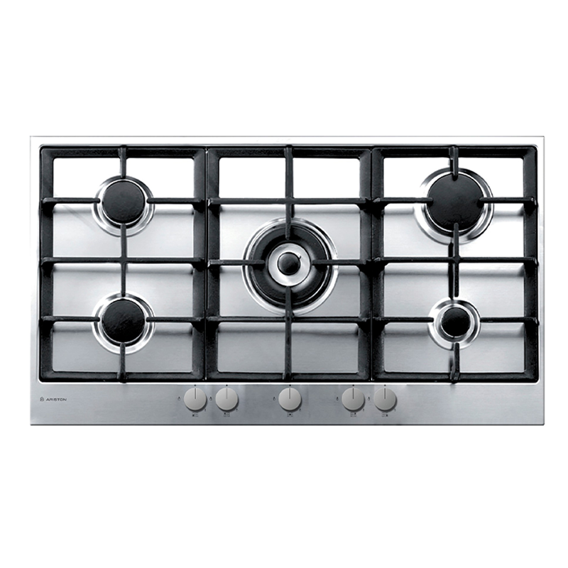 pk951tghsa_1.png أريستون مسطح مدمج، 5 شعلات، 90 سم، نظام أمان، إشعال ذاتي، ستانلس ستيل ايطالي - PK951TGHSA - الصورة 1