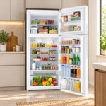 ⁦ثلاجة هيتاشي Hitachi بابين 19.4 قدم فريزر علوي إنفرتر أبيض – R-V700PS7K-1TWH⁩ - الصورة ⁦7⁩