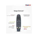 شاشة نادكو 65 بوصة، دقة الوضوح 4K، نظام تشغيل ويب أو إس، رسيفر داخلي، 2 ريموت، حامل جداري، موديل NC-65T 4K - الصورة 3