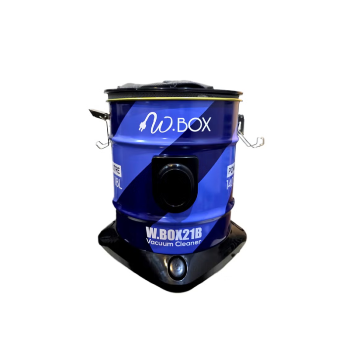 ⁦مكنسة برميل دبليو بوكس سعة 18 لتر، 1400 واط، أسود وأزرق – RM-DVC18A⁩ - الصورة ⁦2⁩