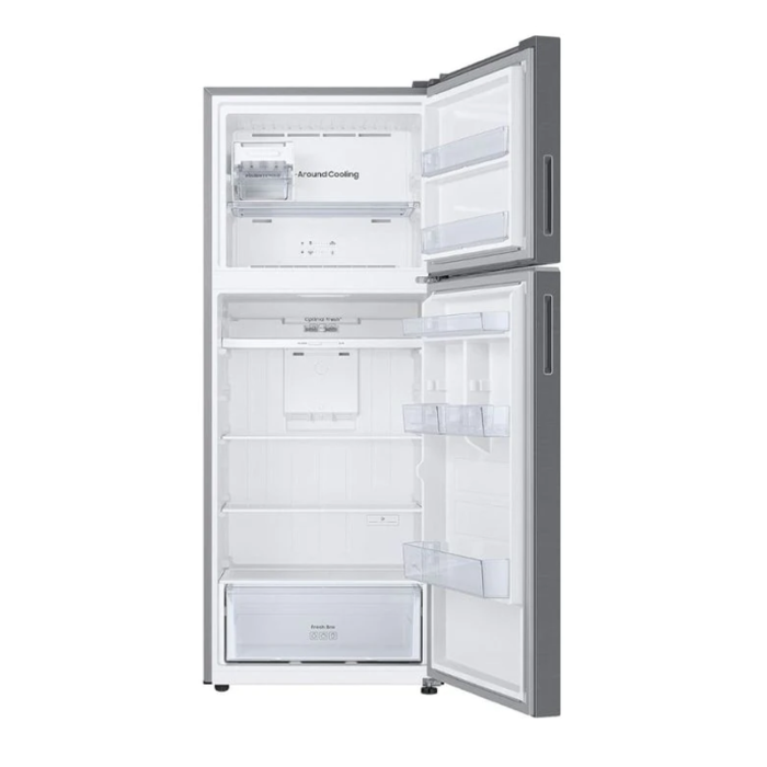 ⁦سامسونج ثلاجة بابين انفرتر، 16.3 قدم، 460 لتر، درج مخصص بتقنية لحفظ الخضروات ، لون  فضي - RT47CG6442S9ZA⁩ - الصورة ⁦3⁩