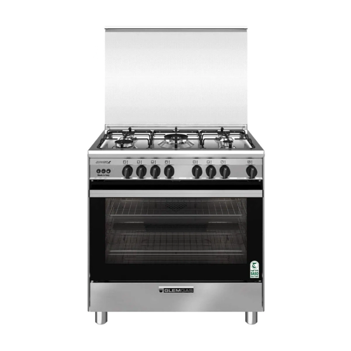 ⁦جليم غاز فرن غاز  60 × 80 سم، عدد 5 شعلات، أمان كامل، صناعة ايطالية، ستيل - SE867GIFSMF⁩ - الصورة ⁦2⁩