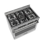 ⁦جليم غاز 60*90، أمان تام، متعدد الوظائف، مروحة ـ أستيل- ST967GIFSMF⁩ - الصورة ⁦3⁩