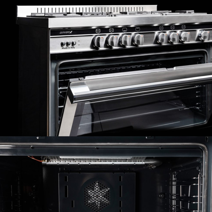 ⁦جليم غاز 60*90، أمان تام، متعدد الوظائف، مروحة ـ أستيل- ST967GIFSMF⁩ - الصورة ⁦7⁩