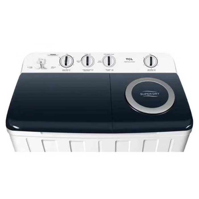 ⁦غسالة TCL بحوضين سعة 10 كغ – أبيض – F211TT⁩ - الصورة ⁦3⁩