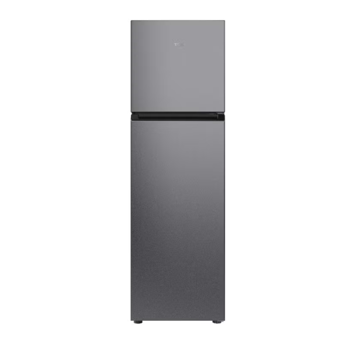 ⁦ثلاجة تي سي إل بابين مع فريزر علوي – 10.1 قدم³ – 286 لتر – انفرتر – فضي⁩ - الصورة ⁦2⁩