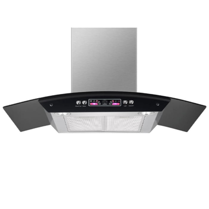 ⁦تربو لاين شفاط  تربو زجاجي حرف تي 90 سم ديجيتال قوة الشفط 650 صيني -TG02-90⁩ - الصورة ⁦2⁩