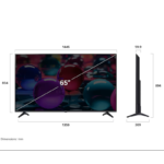 شاشة إل جي 65 بوصة LED 4K UHD سمارت – WebOS 25 + معالج A7 AI Gen8 – موديل 65UA73006LA - الصورة 4