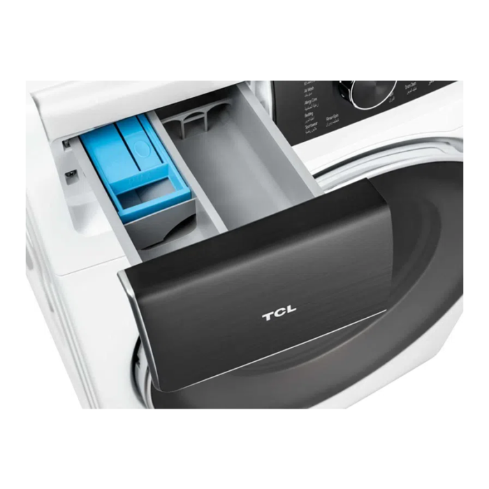⁦غسالة تي سي إل أوتوماتيك أمامية 8 كغ تنشيف 100% – TCL TWD-C805W أبيض⁩ - الصورة ⁦4⁩