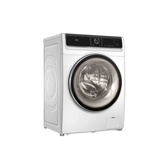 ⁦غسالة تي سي إل أوتوماتيك أمامية 8 كغ تنشيف 100% – TCL TWD-C805W أبيض⁩ - الصورة ⁦2⁩