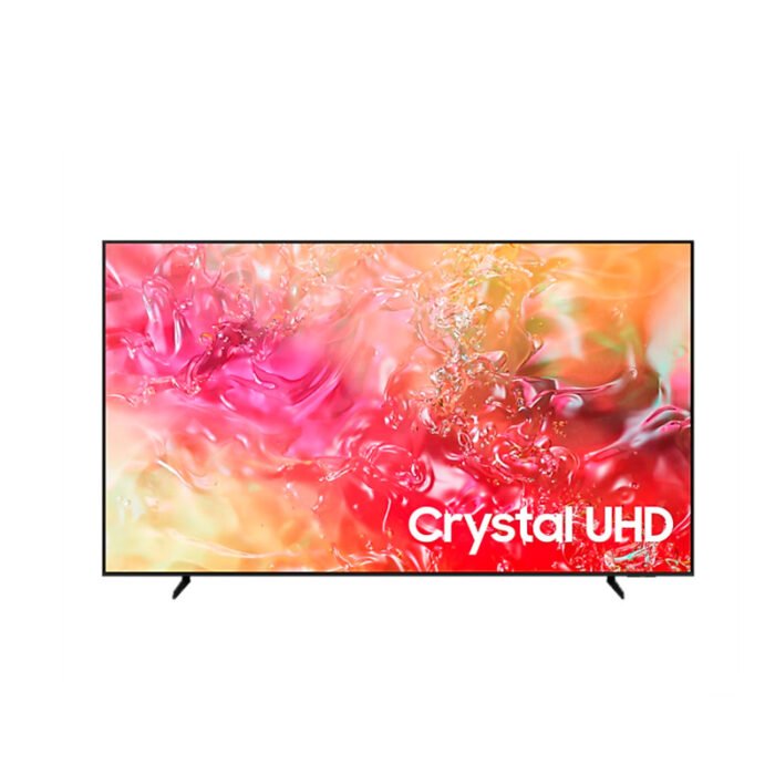 ⁦سامسونج شاشة 75 بوصة 4K بتقنية الترقية، LED HDR ذكي، كريستال UHD، تقنية PurColor، نظام تشغيل سامسونج Tizen، تقنية Q-Symphony، باللون الأسود UA75DU7000UXSA⁩ - الصورة ⁦1⁩