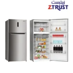 ⁦ثلاجة زي ترست 17.5 قدم إنفرتر – 490 لتر – شاشة LED – ستيل⁩ - الصورة ⁦2⁩